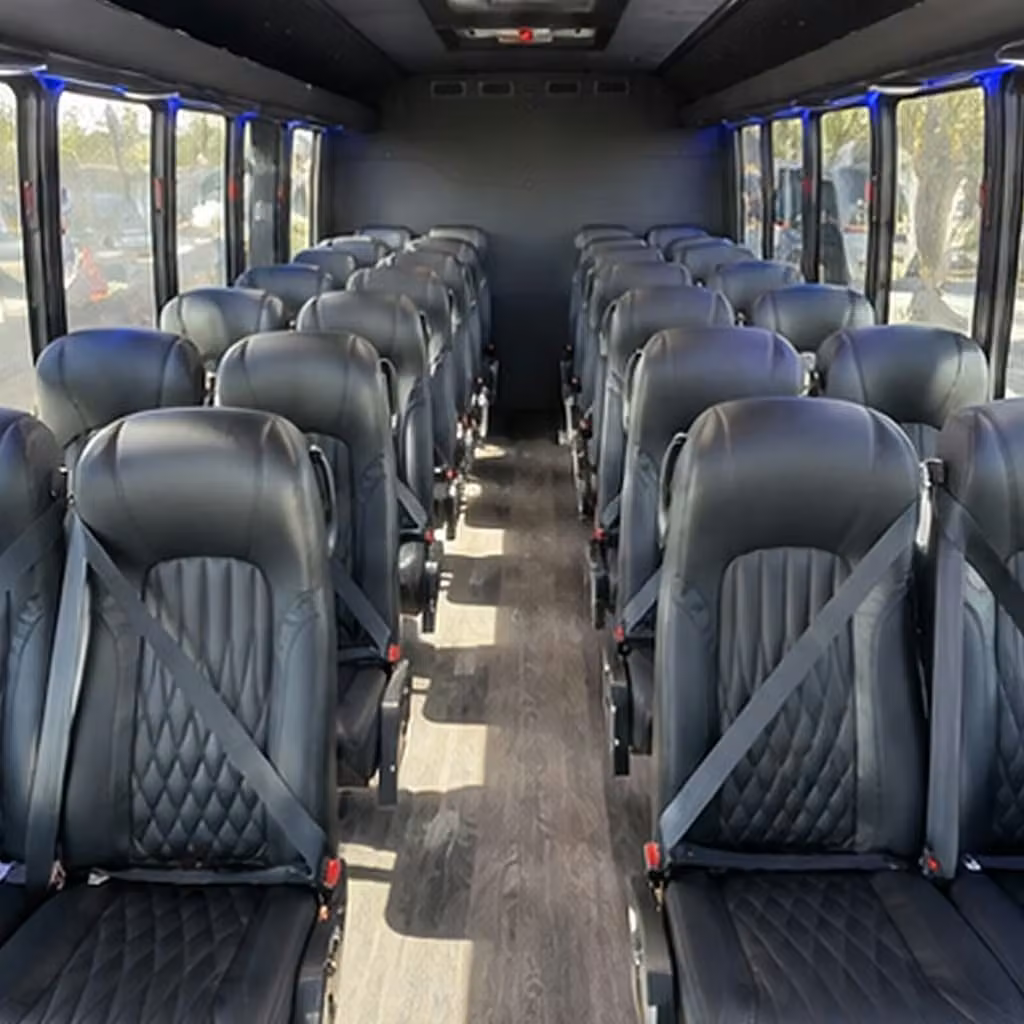 30 passenger minibus inside