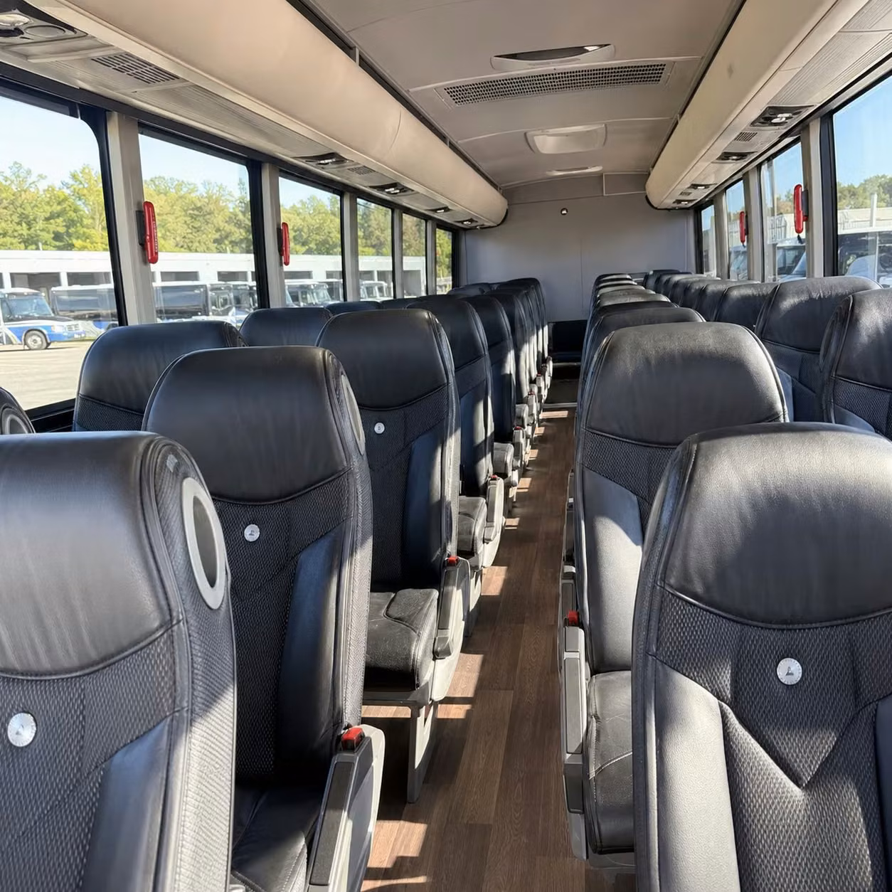 56 passenger charter bus interior