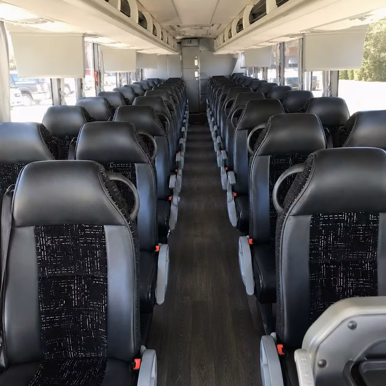 rocklin charter bus rental interior