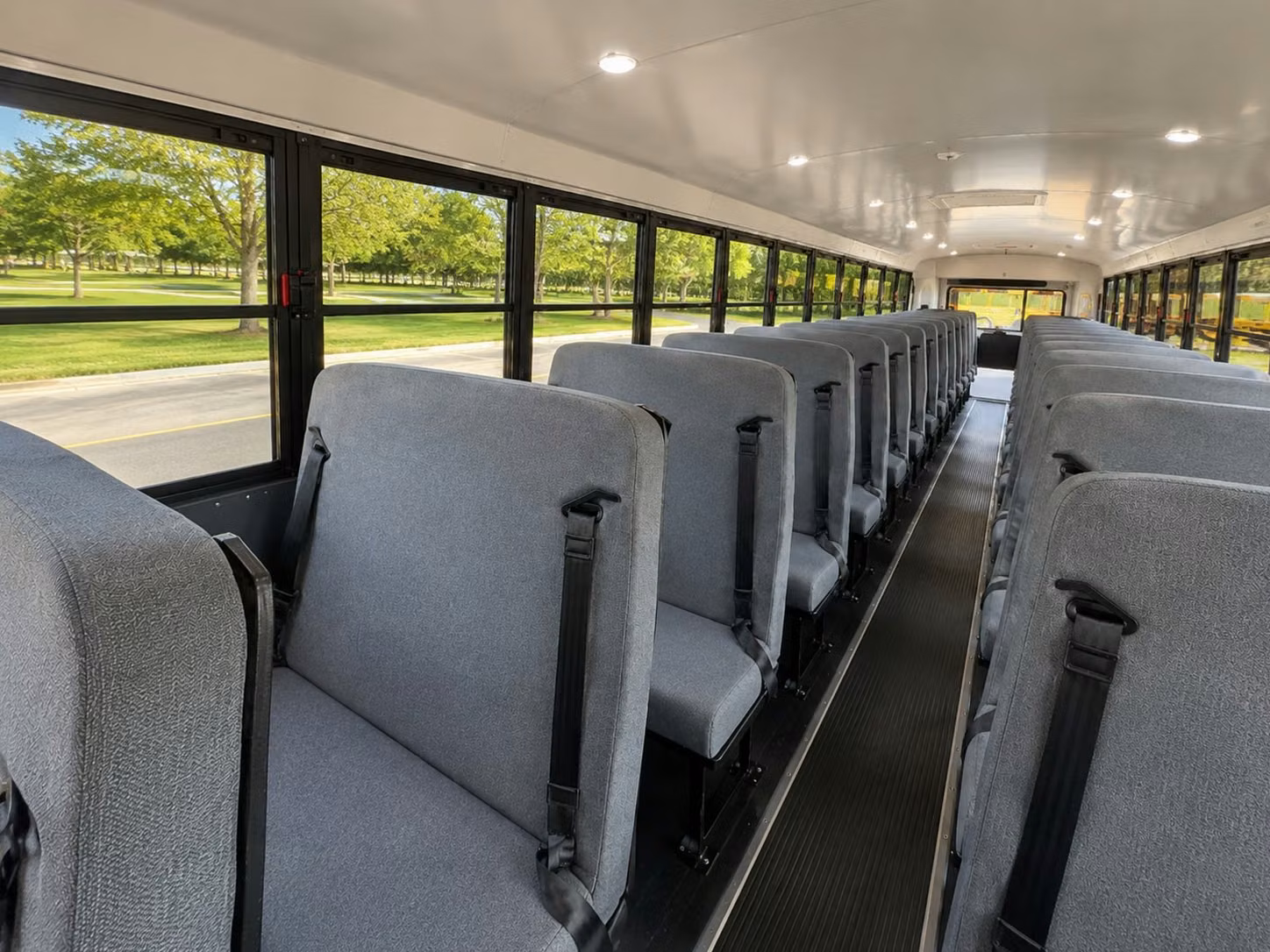 school bus inside